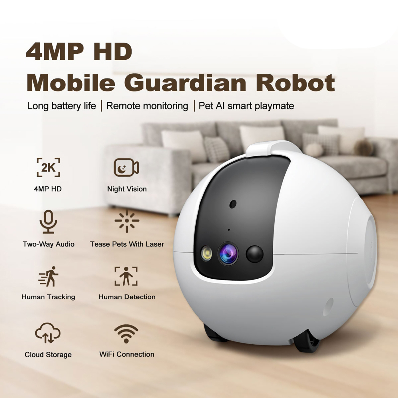 Pet Surveillance Camera 4MP 36 - đánh giá và giá Home Security Robot