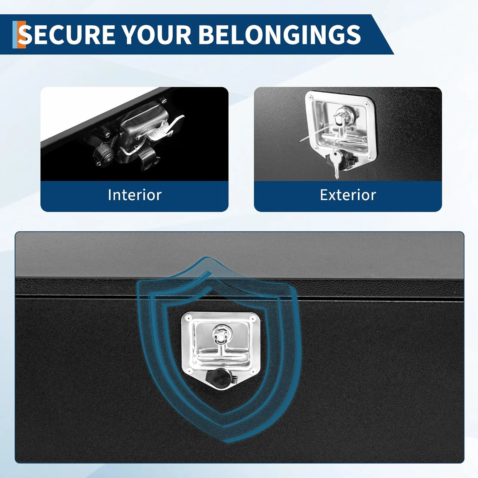 Heavy Duty Black Steel Truck B - đánh giá và giá Home Security Box