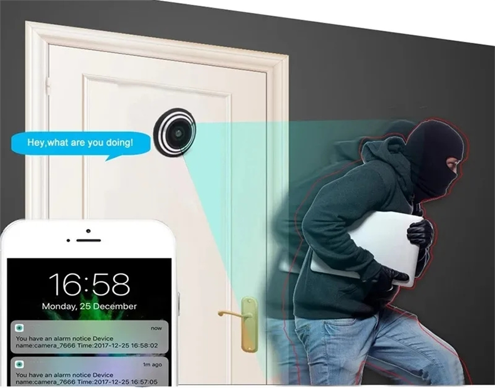 Camera mắt thần cửa Wifi Tuya  - đánh giá và giá Home Security Front Door Camera