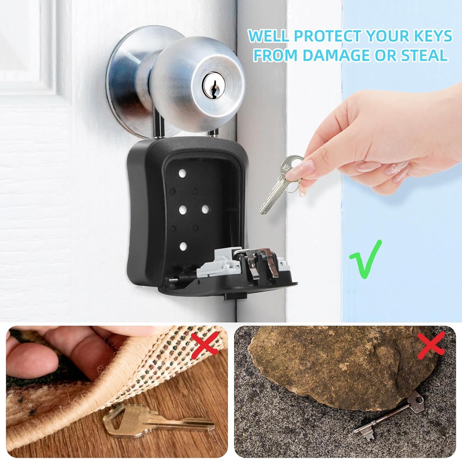 4 Digit Combination Wall Mount - đánh giá và giá Home Security Box