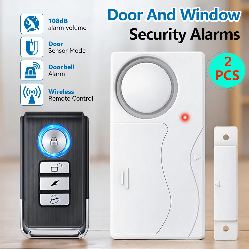 Wireless Door Alarm With Remot - đánh giá và giá Sim Gsm Alarm